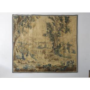 18th Century Aubusson Tapestry, Pastoral Scene
