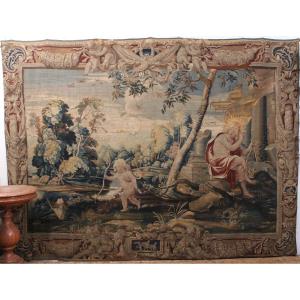 Importante tapisserie, Apollon Et Cupidon, Atelier du Faubourg St Marcel, vers 1635-1650