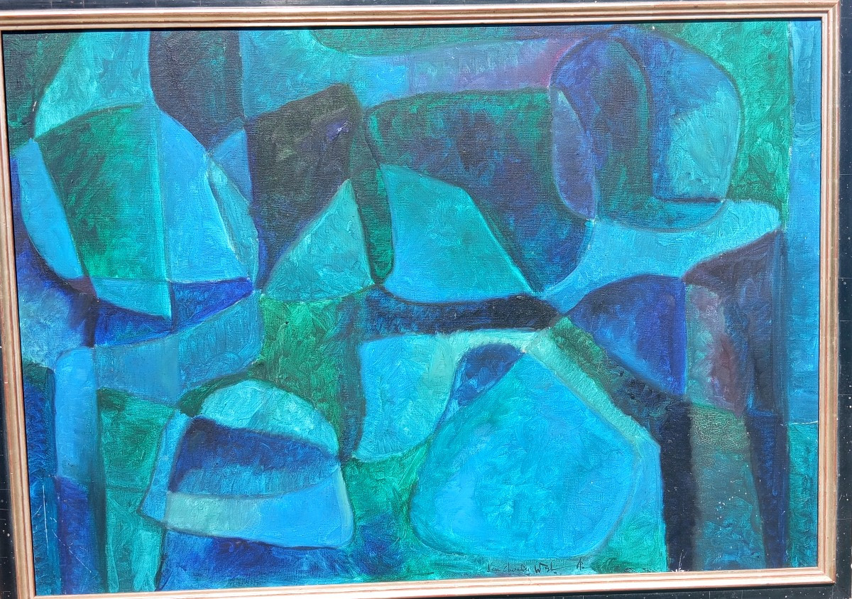 Jean Chevalier  " Compositions Turquoise " 1971