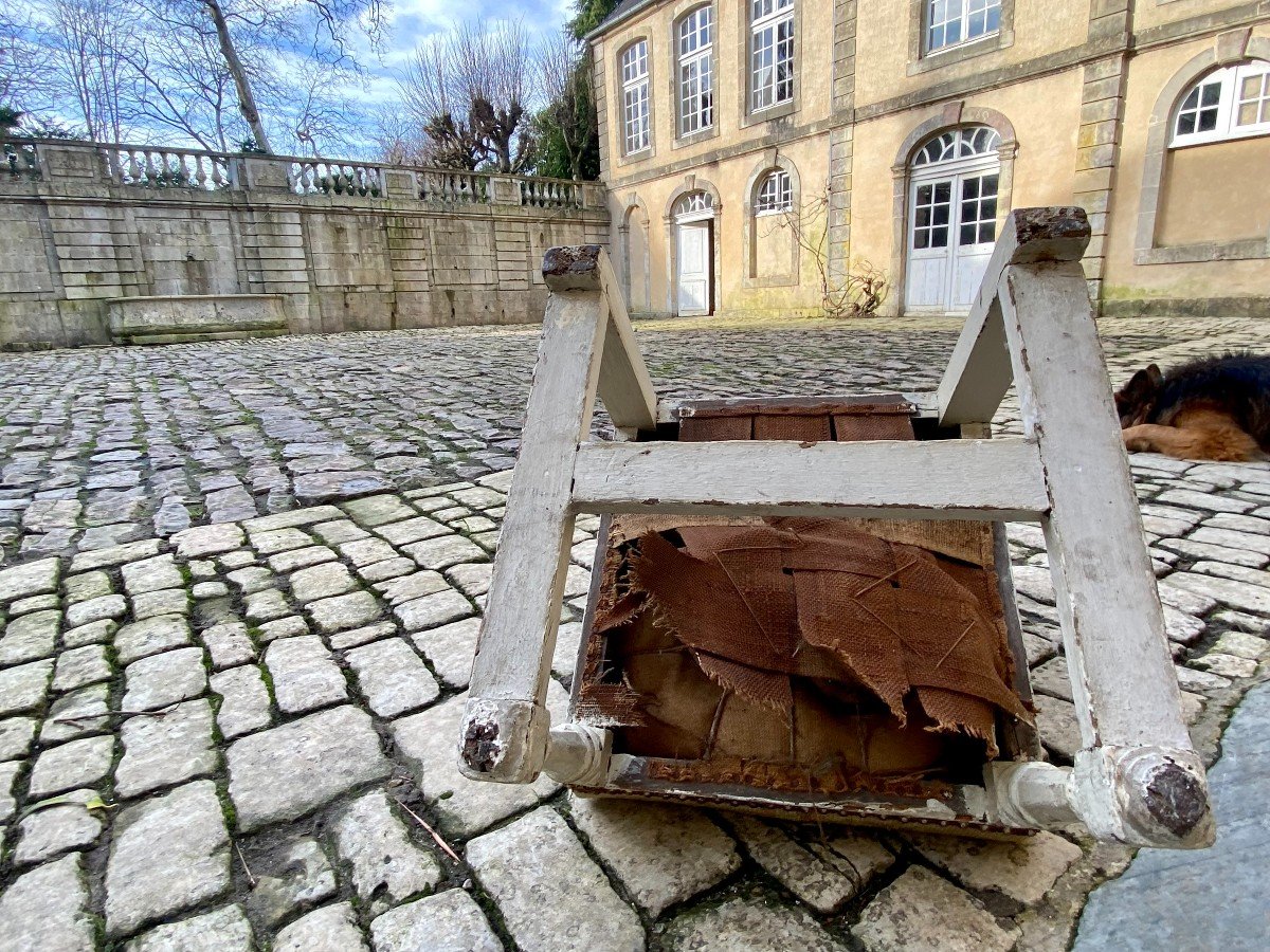 Moving Low Children's Chair Or "warmer". Louis XVI Period. Eighteenth Century-photo-2