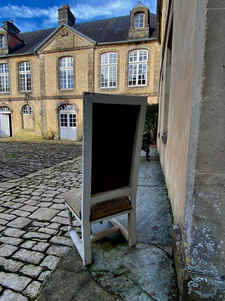 Moving Low Children's Chair Or "warmer". Louis XVI Period. Eighteenth Century-photo-3