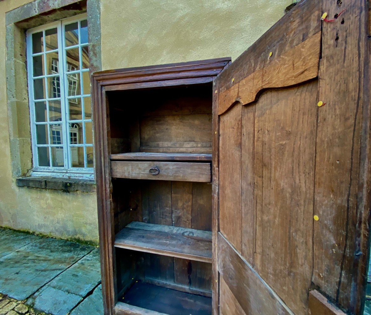 Country Bonnetière In Solid Oak / Manchoise Production Louis XIV Period. Seventeenth Century-photo-4