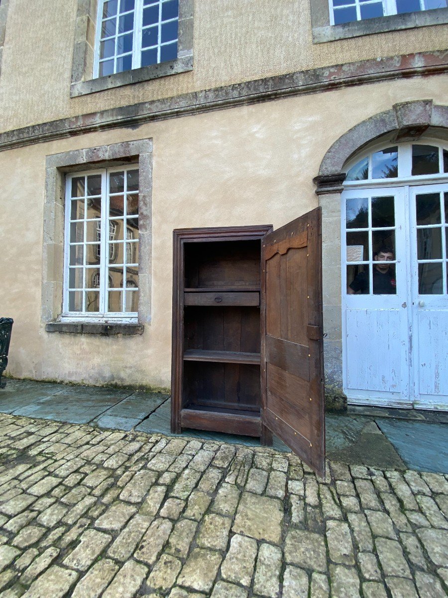 Country Bonnetière In Solid Oak / Manchoise Production Louis XIV Period. Seventeenth Century-photo-5