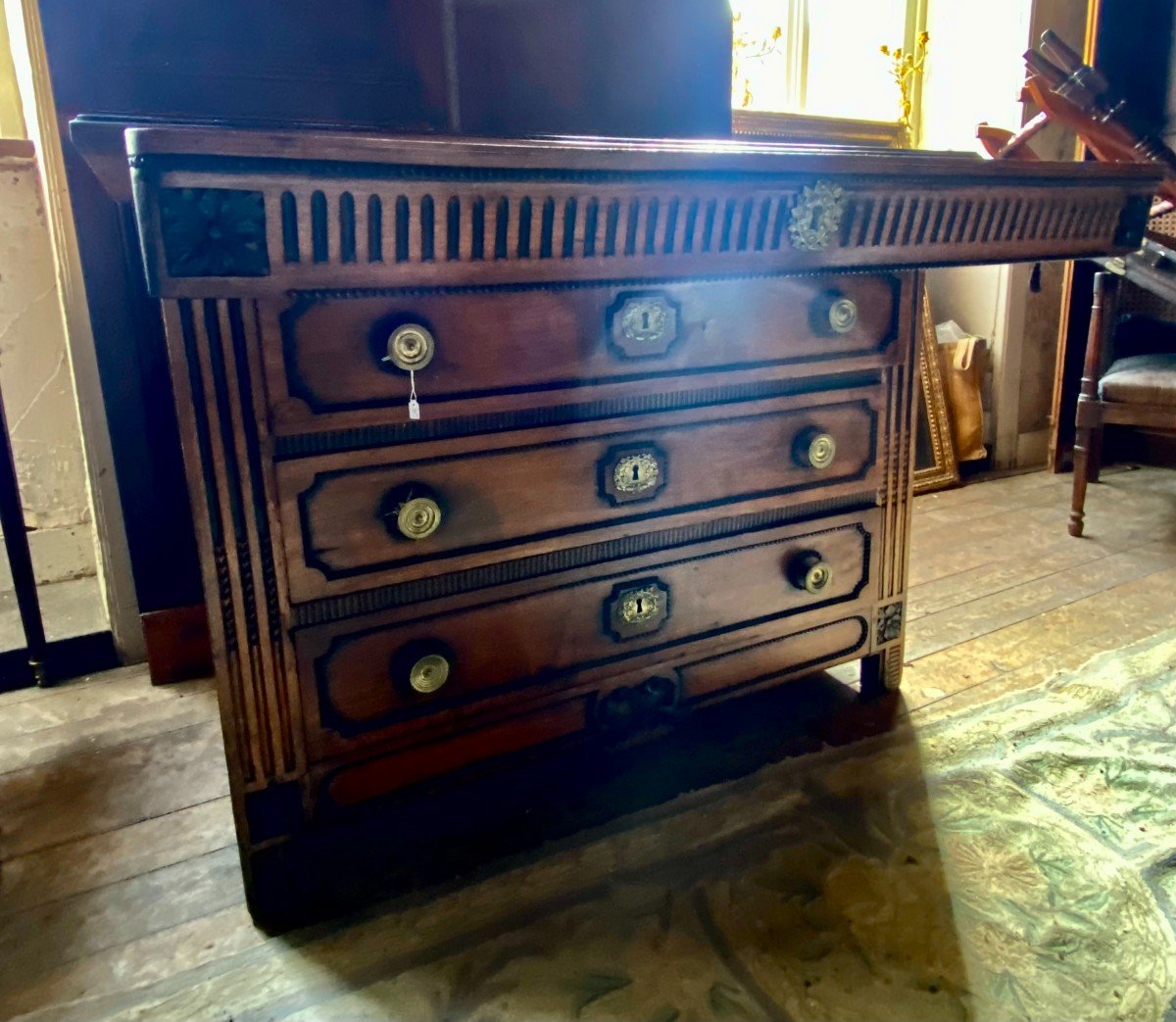 Chest Of Drawers - Fruit Wood With Four Drawers. Provincial Model. Louis XVI Period. Late 18th Century-photo-1