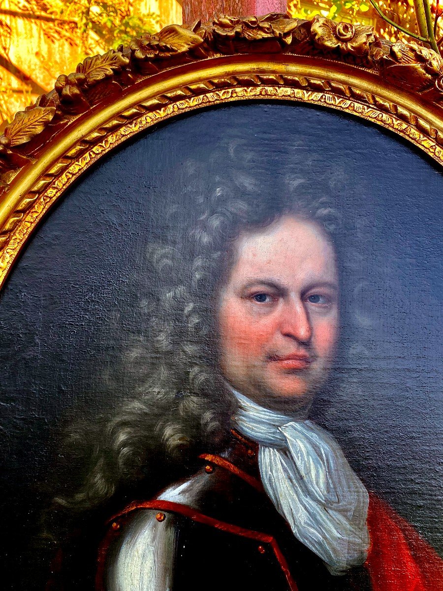 Importante Paire De Portraits Aristocratiques d'Après J.b Santerre. Régence . Début XVIII E 