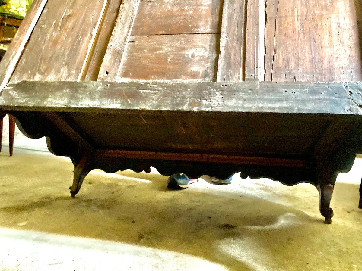 Interesting Desk With Slope And Secrets. Normandy. Louis XV Period. XVIII Es-photo-7