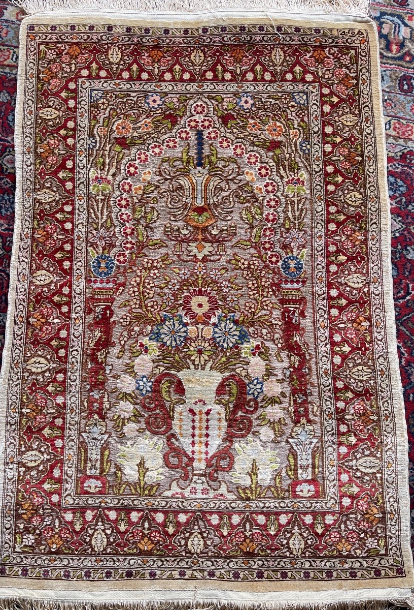 Hereke Silk Rug -photo-2