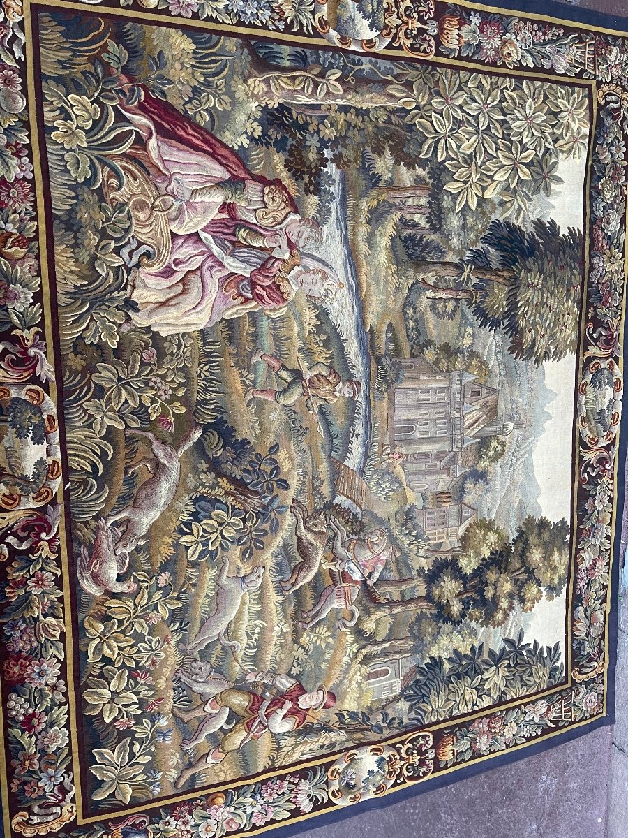 Une Tapisserie Aubusson 19 Eme-photo-1