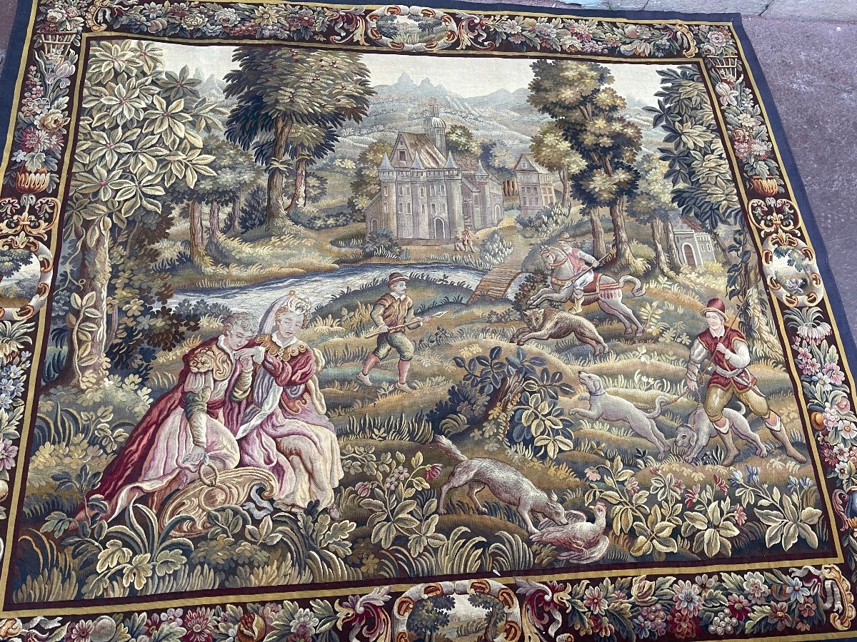 Une Tapisserie Aubusson 19 Eme