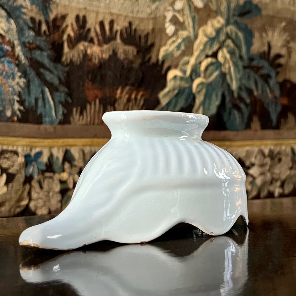 White-ivory Earthenware Fluted Sauce Boat, Late 18th, Early 19th Century-photo-7