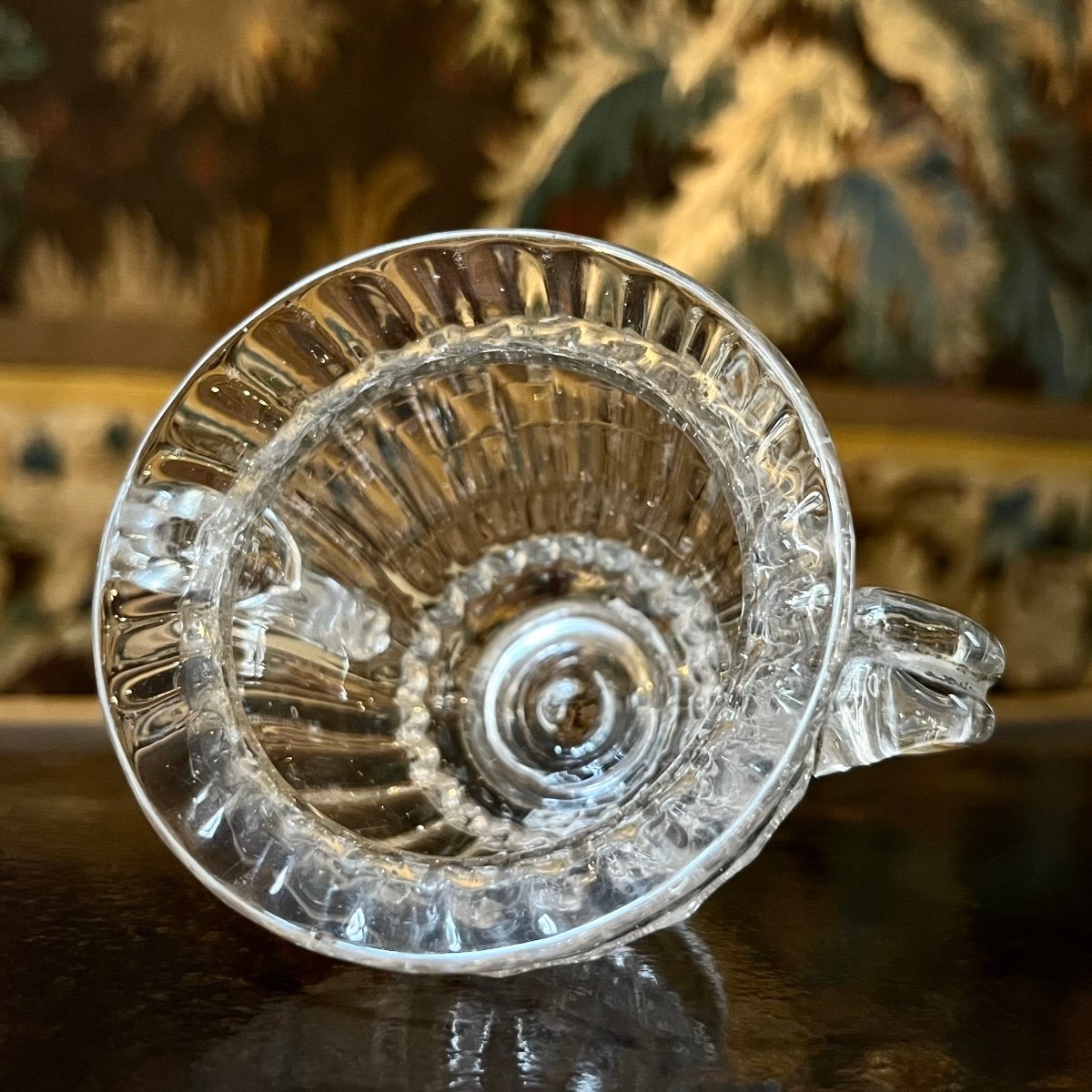 Small Confectionery Cup With Handles In Blown Glass 18th Century 18th -photo-2