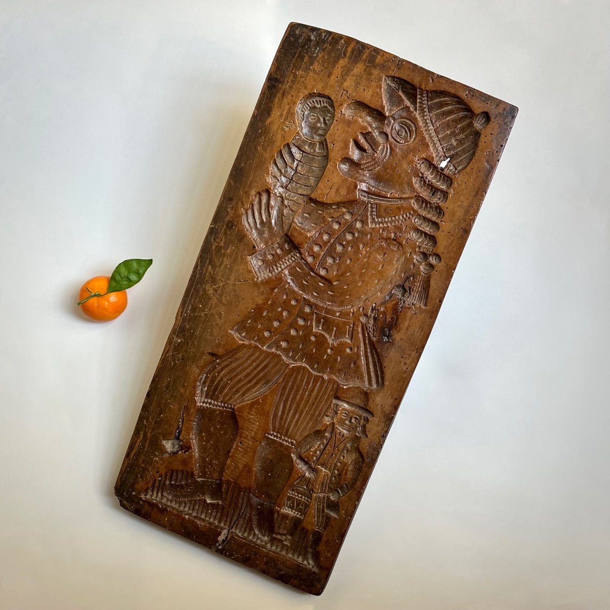 Carved Wooden Biscuit Or Gingerbread Mold - Alsace Folk Art, 18th And 19th Century-photo-8