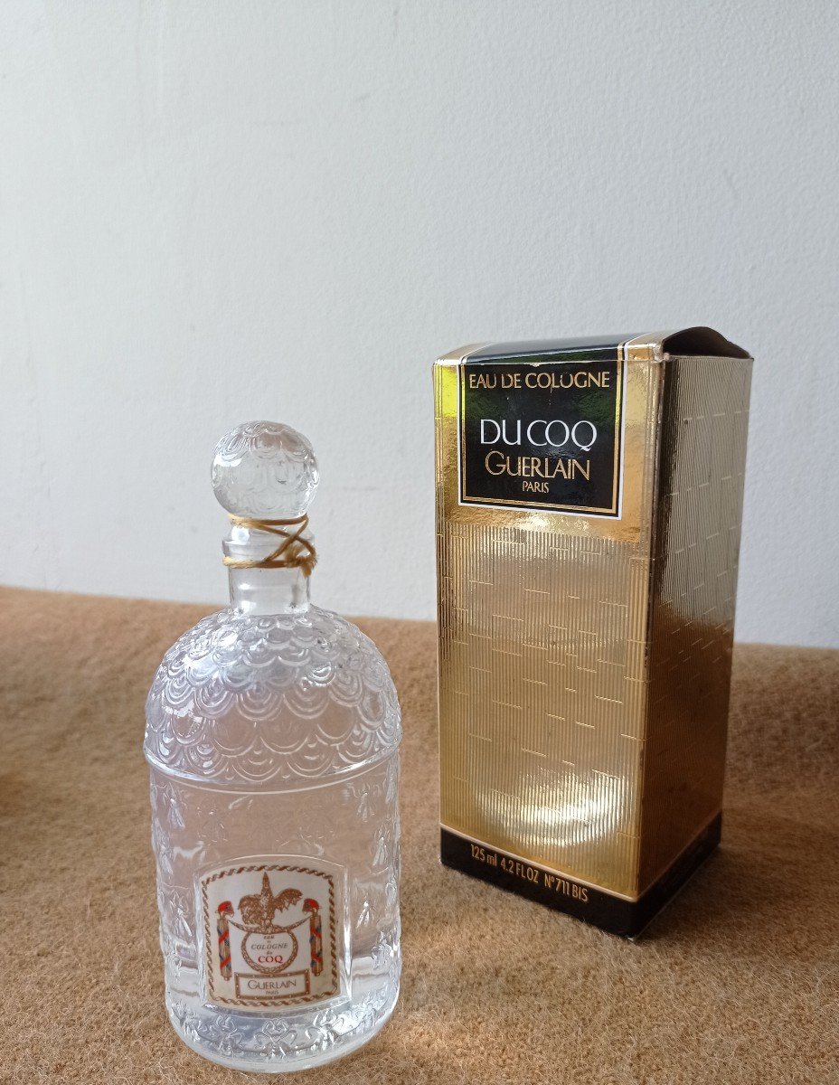 Flacon vintage scellé Eau du Coq de Guerlain -photo-2