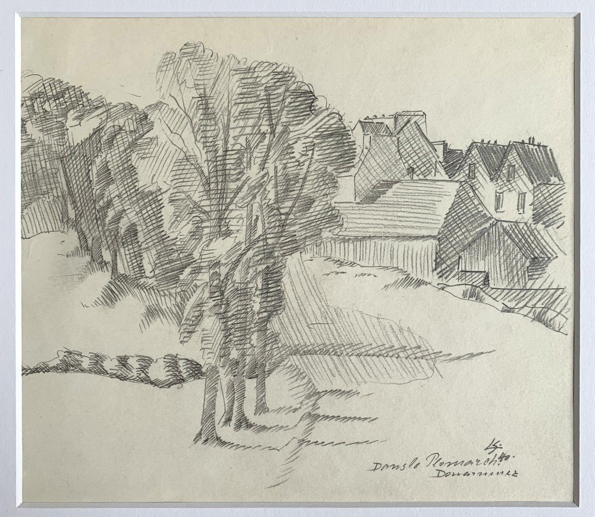 Léopold Survage (1879-1968) - Original Drawing - Douarnenez, Brittany