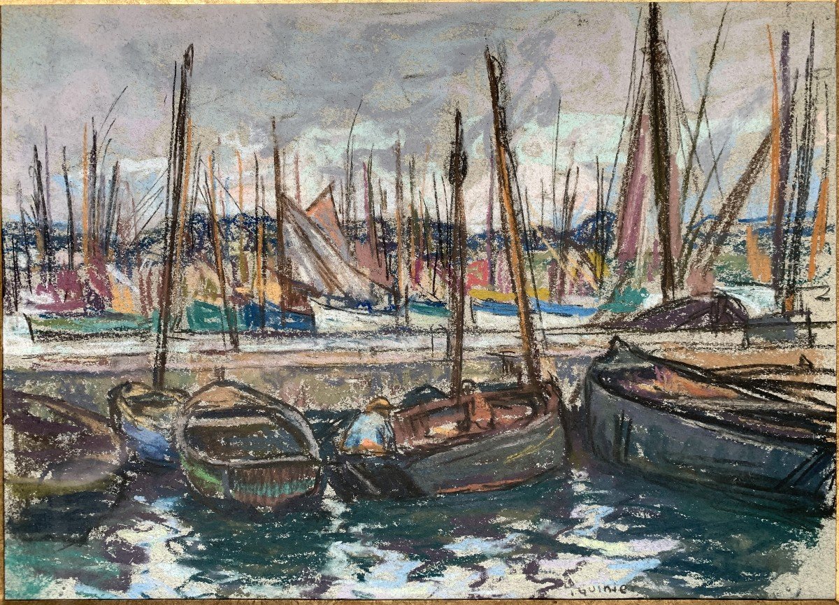 Henri GUINIER (1867-1927) - Concarneau, Bretagne - Pastel