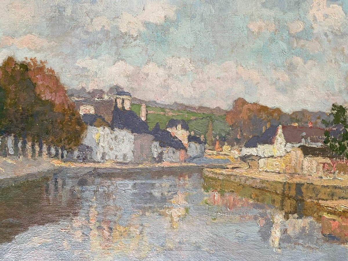 Louis-marie Desiré-lucas (1869-1949) - Quimperlé, Brittany, 1924 - Oil On Canvas -photo-2