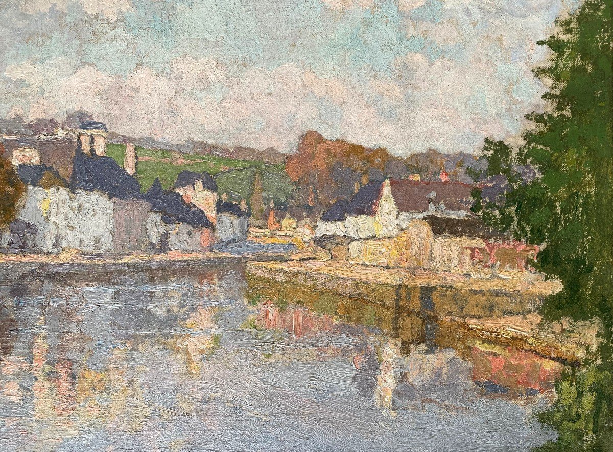 Louis-marie Desiré-lucas (1869-1949) - Quimperlé, Brittany, 1924 - Oil On Canvas -photo-6