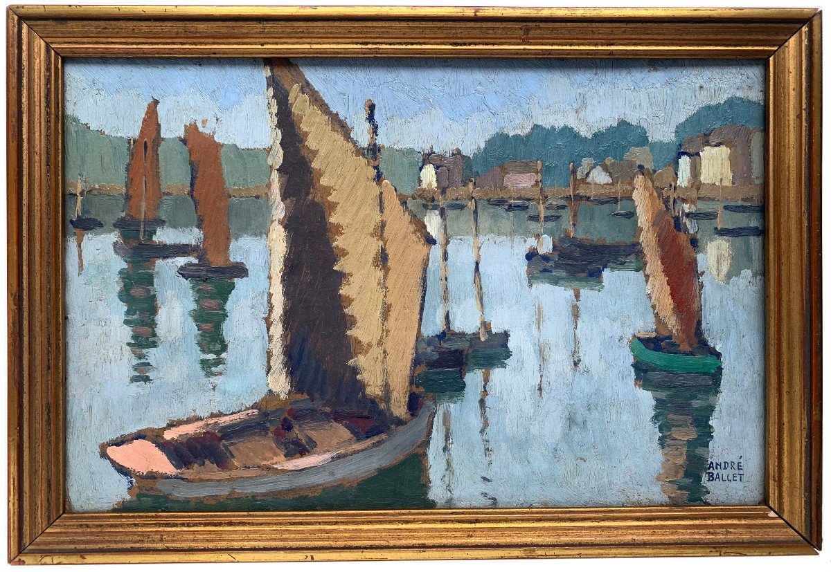 André Ballet (1885-1959) - Tréboul, Brittany - Oil-photo-2