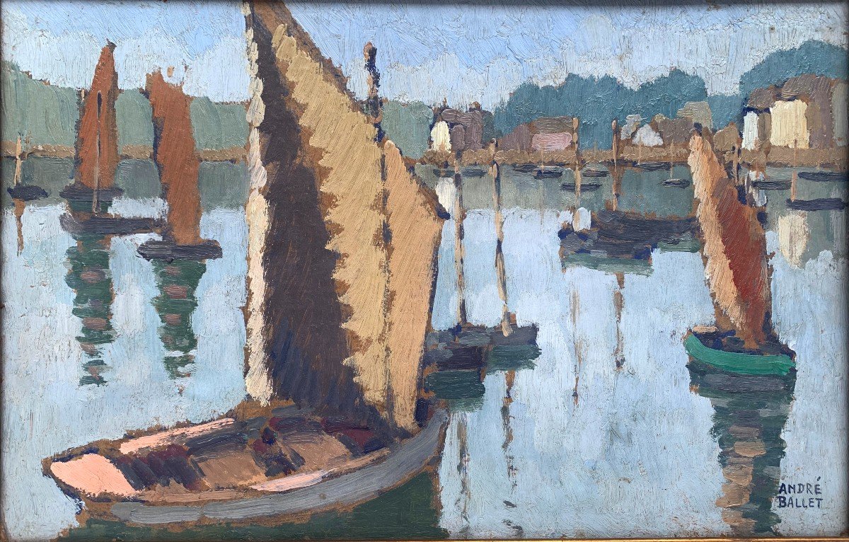 André Ballet (1885-1959) - Tréboul, Brittany - Oil