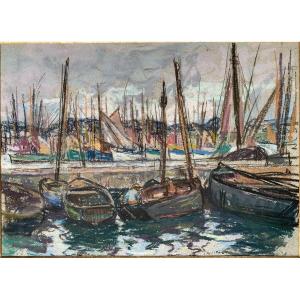 Henri Guinier (1867-1927) - Concarneau, Brittany - Pastel