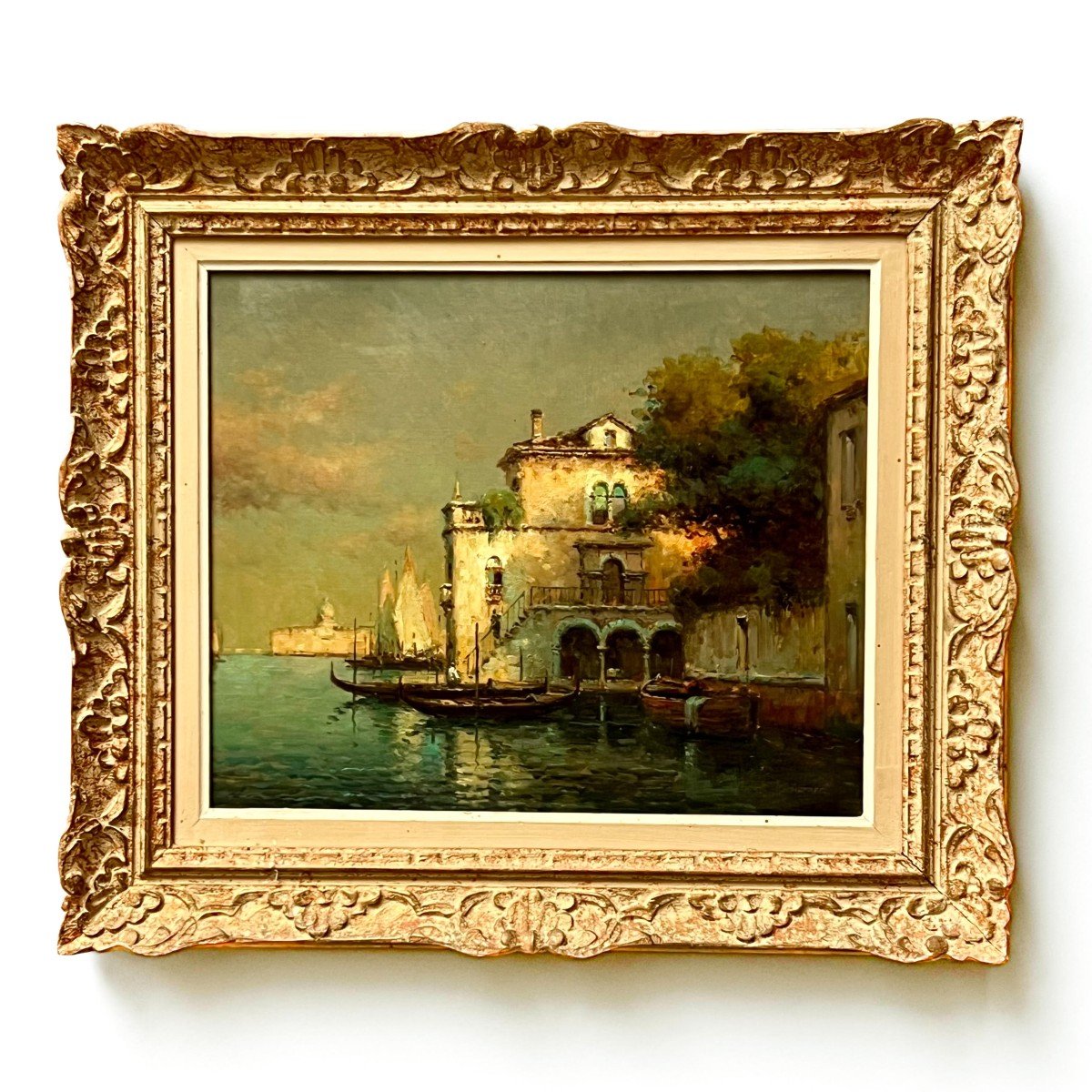 View Of Venice Signed Antoine Bouvard