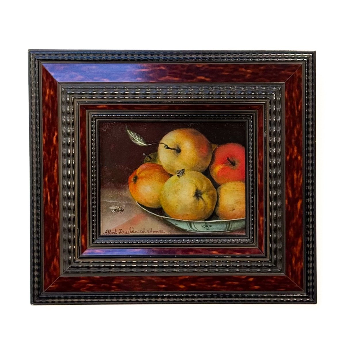 Pair Of Still Lifes With Fruits Signed -photo-2