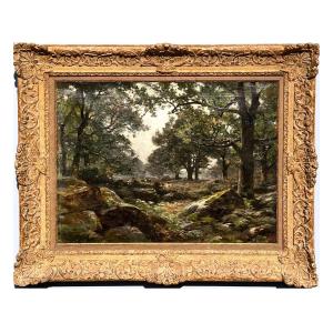 Undergrowth Signed Henri Zuber Dated 1887