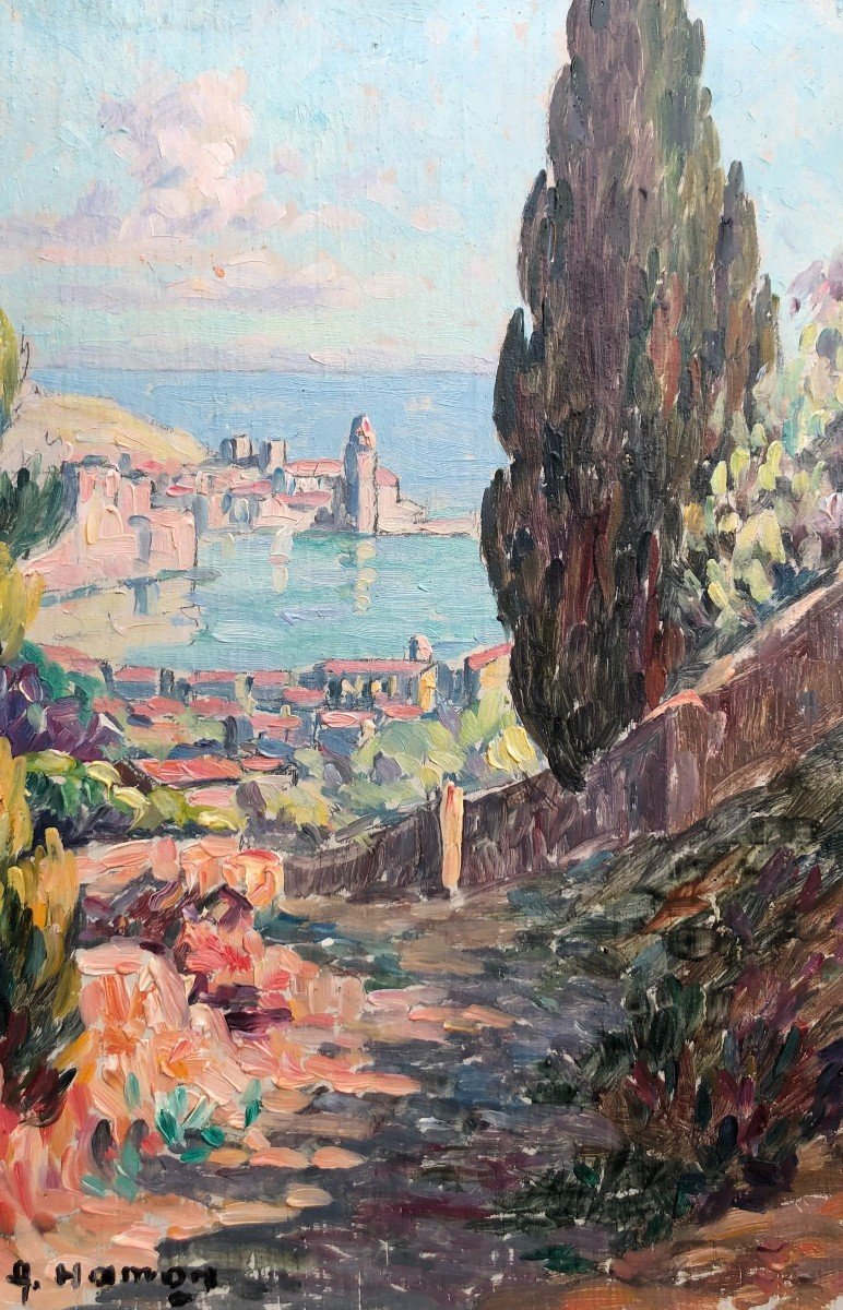 View Of Collioure By Adrien Hamon 