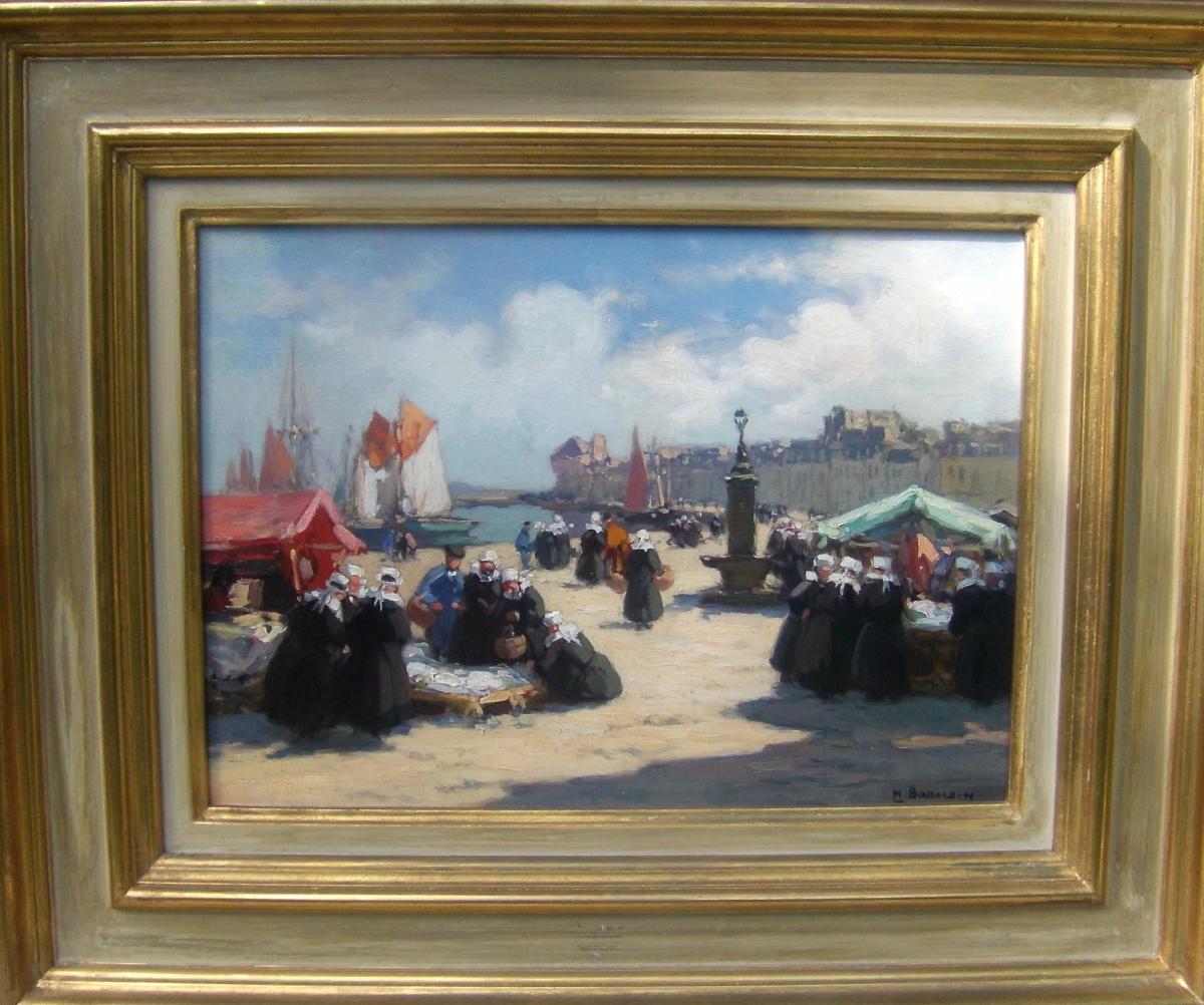 Henri Barnoin Marché en Bretagne Concarneau 
