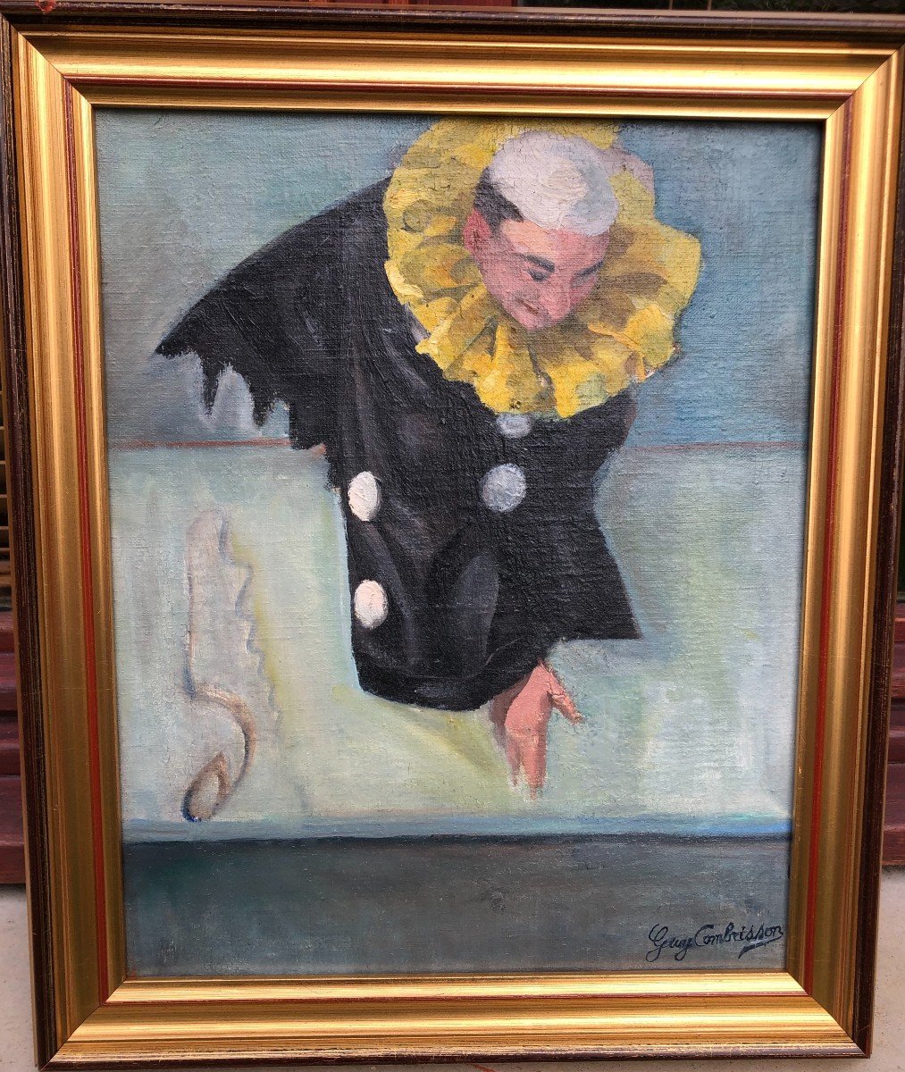 Pierrot à La Colerette Jaune 