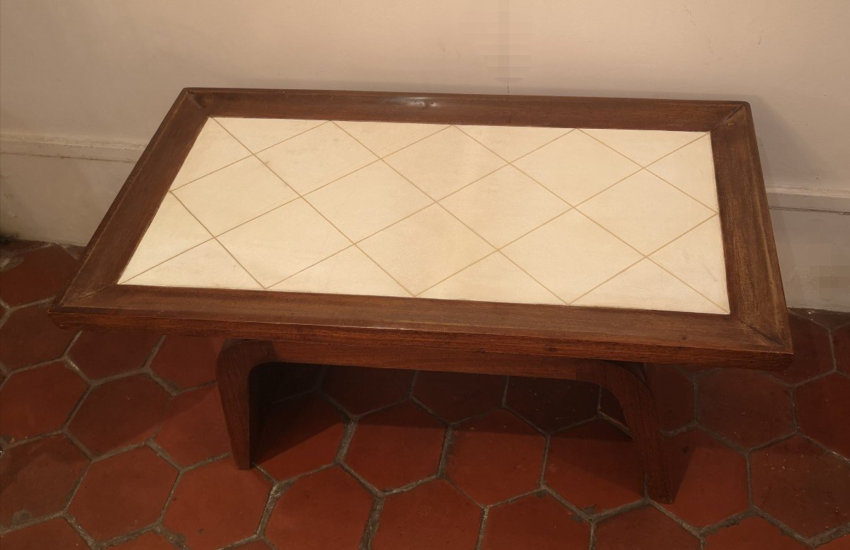 Art Deco, Rosewood And Parchment Coffee Table -photo-7