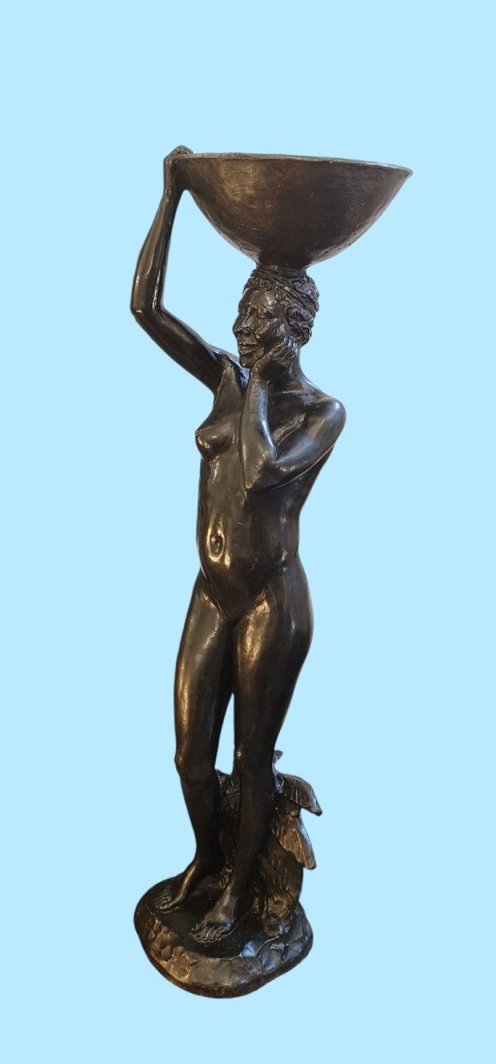 Art déco Sculpture En Bronze cire perdue Enrico-Manfredo di Palma falco