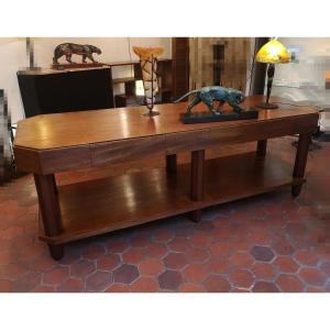 Art Deco Mahogany Cloth Table