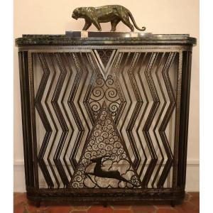 Artdéco Wrought Iron Console / Radiator Cover