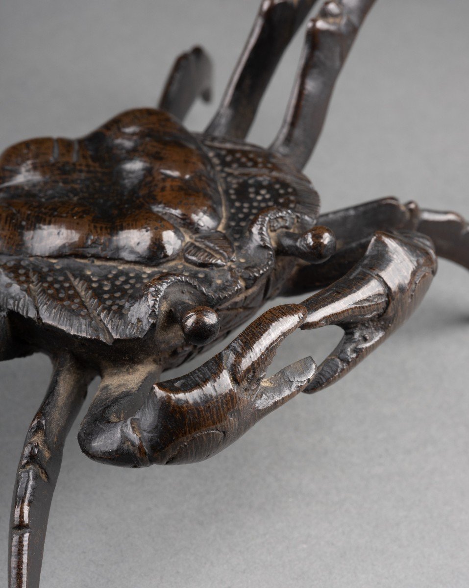 19th Century Bronze Crab In The Renaissance Style-photo-2