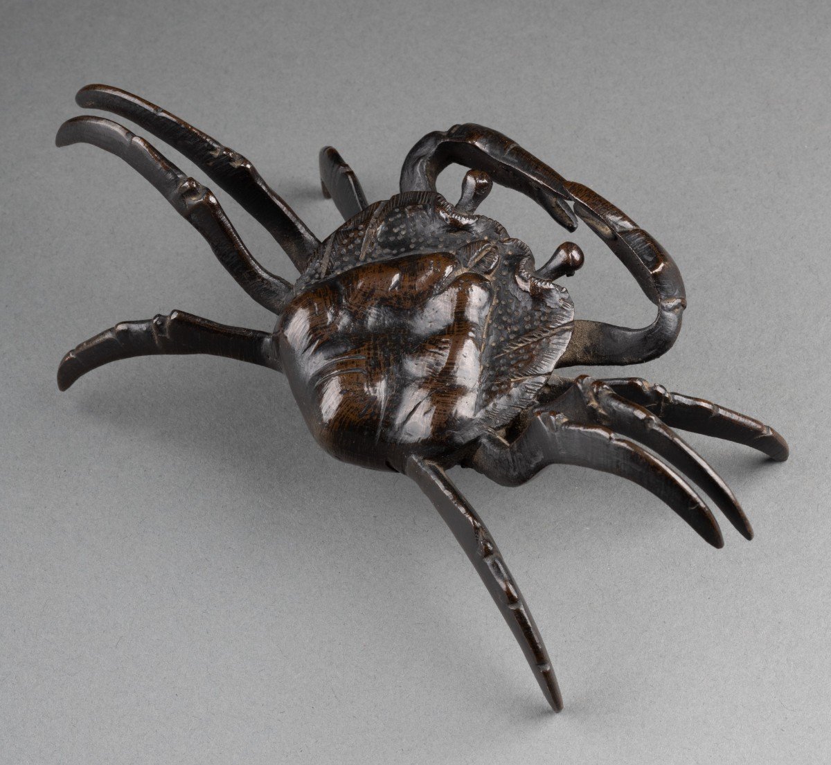 Crabe En Bronze XIXème Dans Le Goût De La Renaissance