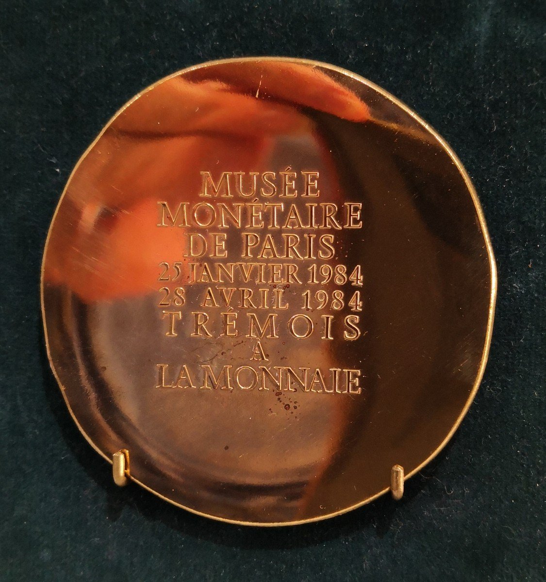 Pierre-yves Trémois (1921-2020) -Médaille en Bronze Doré - Intitulée "Composition à l'Oeil"-photo-3