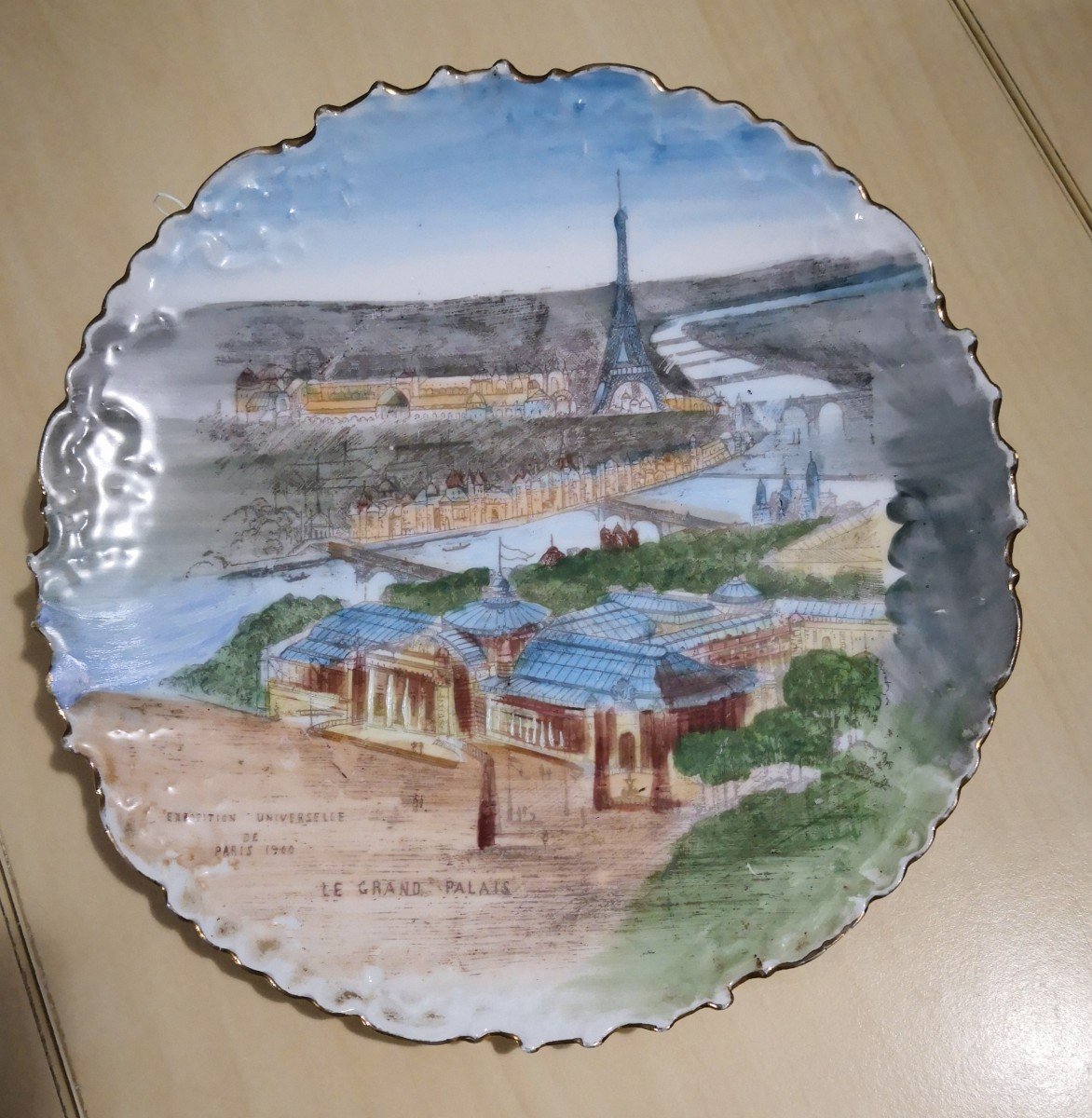 Commemorative Plate Of The 1900 Paris Universal Exhibition