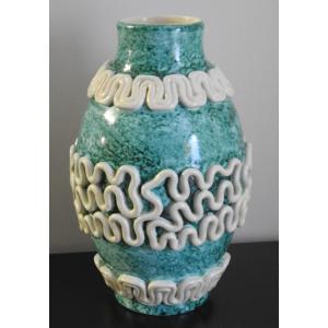 Vase En Céramique Emaillée De Sainte Radegonde 