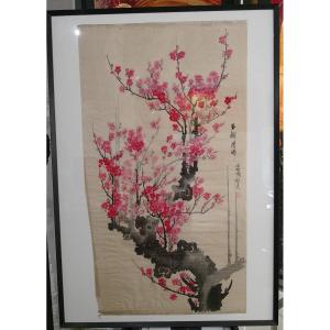 China - Suzhou - Silk Painting - Apple Trees In Bloom