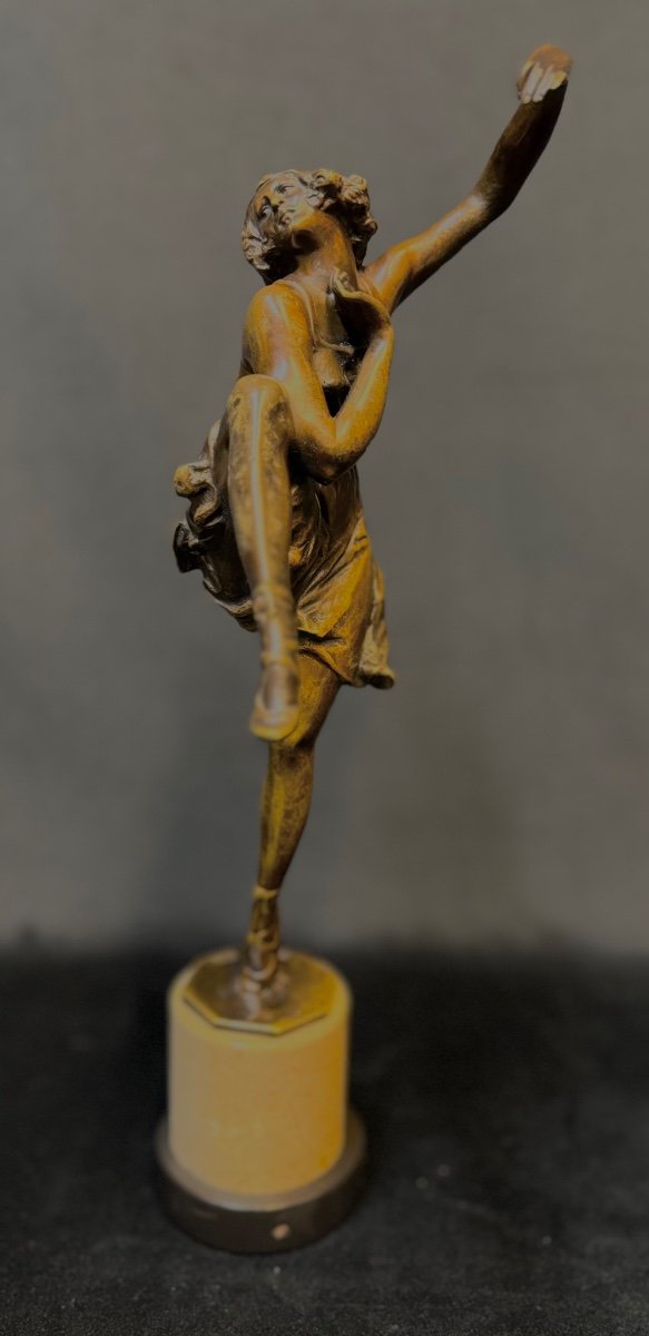 Art Deco Bronze Sculpture "dancer"-photo-3