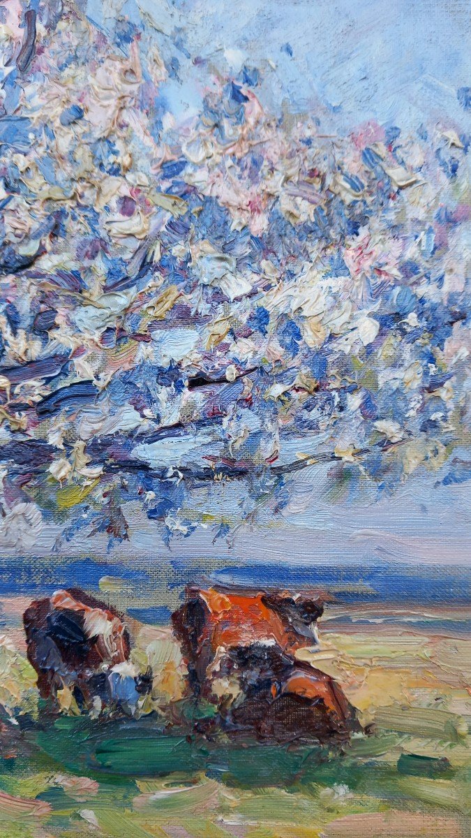 "apple Tree In Blossom" By André Prévost Valeri -photo-3