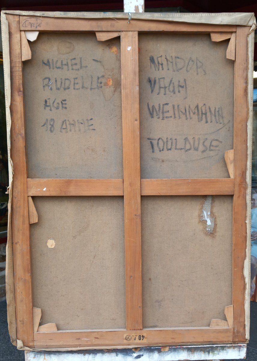 " Portrait De Michel Rudelle à 18 Ans " De Nandor Vagh Weinmann-photo-3