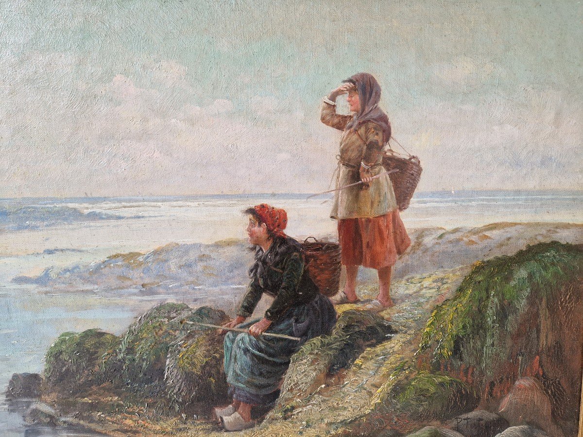 The Fisherwomen Of Cancale. Pierre Testu 