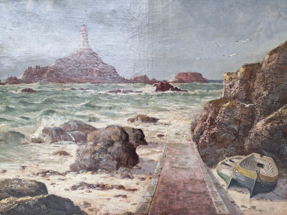 View Of The Pointe De La Corbière At High Tide. Pol Noel -photo-1