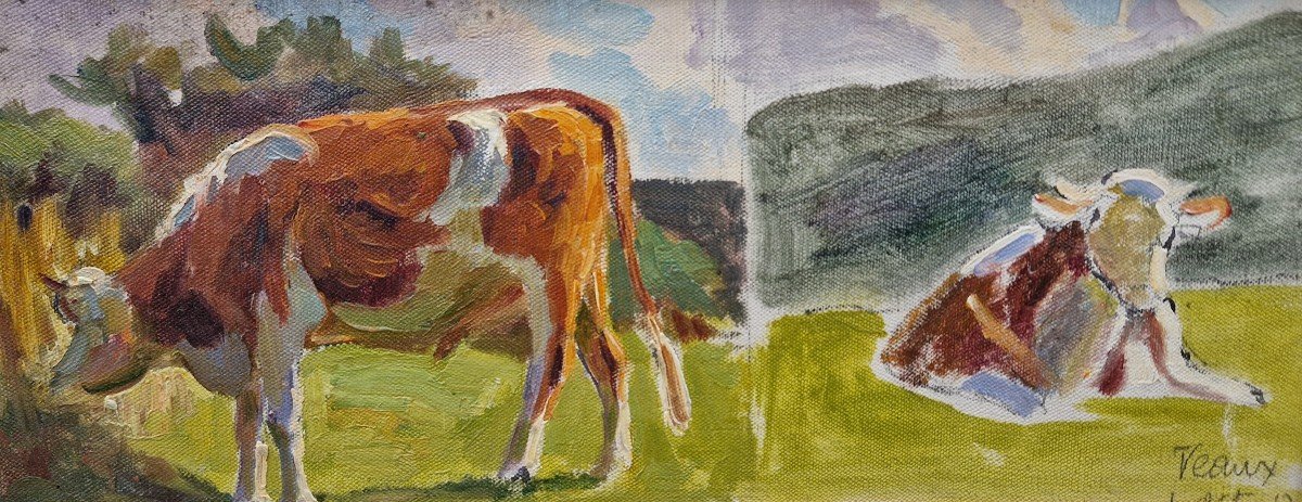 Vaches Au Près De Charles Wislin