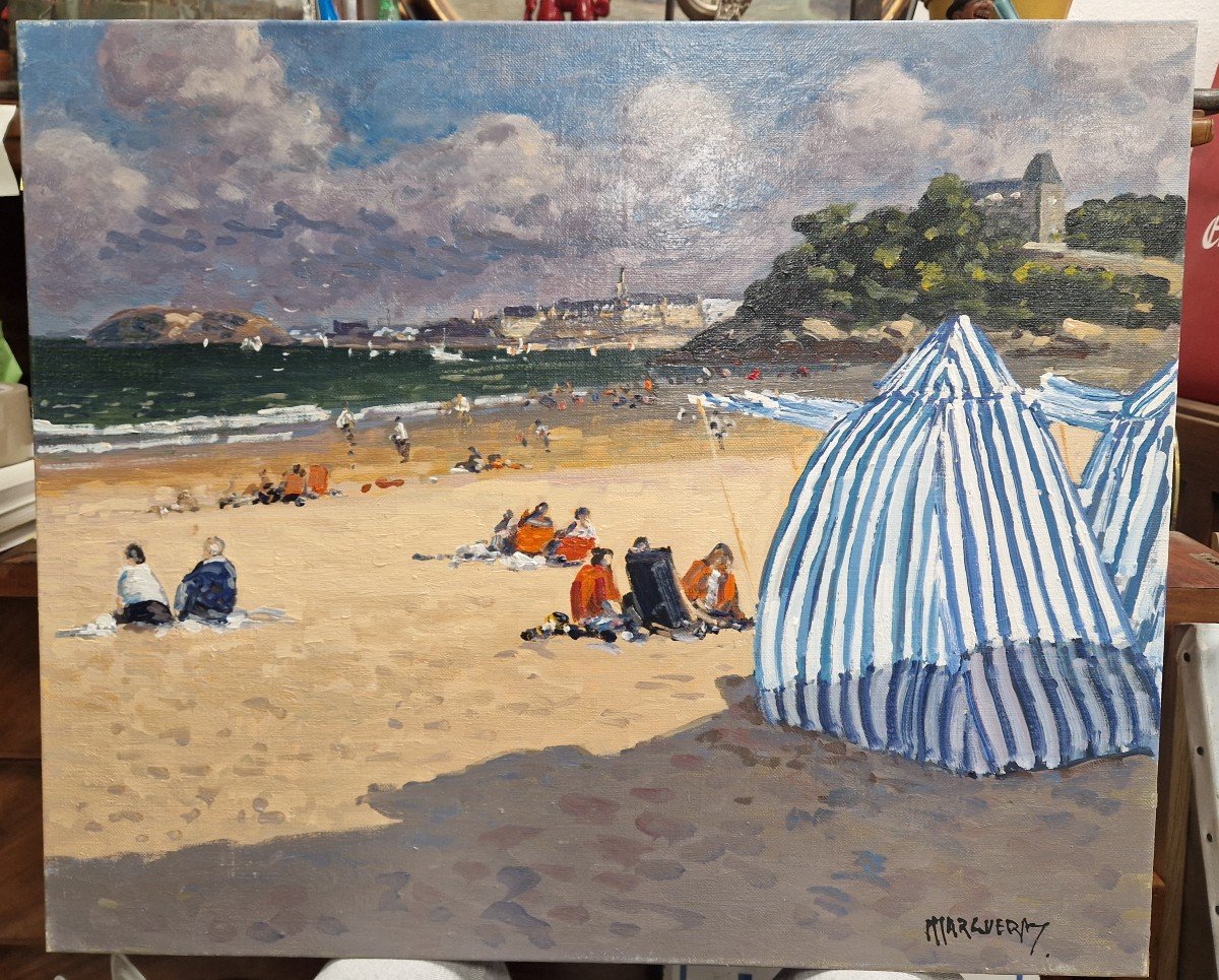 Avant l'Orage, Plage De l'écluse à Dinard De Margueray -photo-2