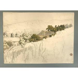 Hilly Landscape And Small Vine - Henri Rivière