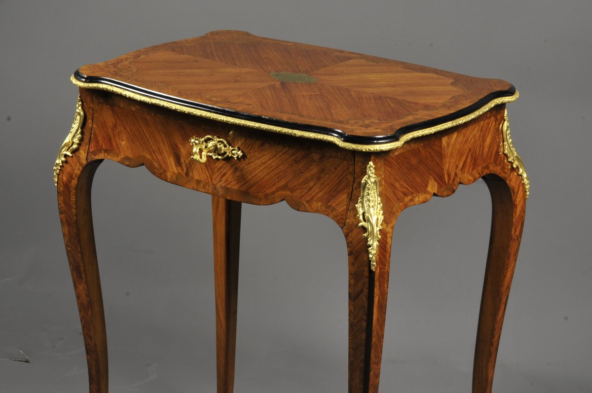 Table De Salon De Style Louis XV Estampillée Paul Sormani -photo-4