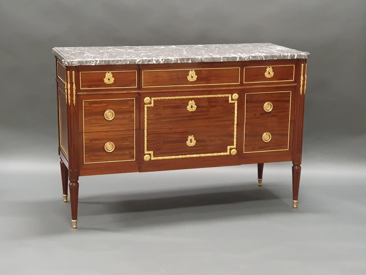 Louis XVI Commode Stamped Rinck In Paris After A Riesener Model-photo-2